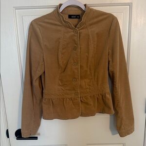 a.n.a Women's Brown Peplum Blazer Size S